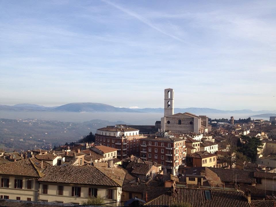 Vue panoramique de Pérouse en Ombrie